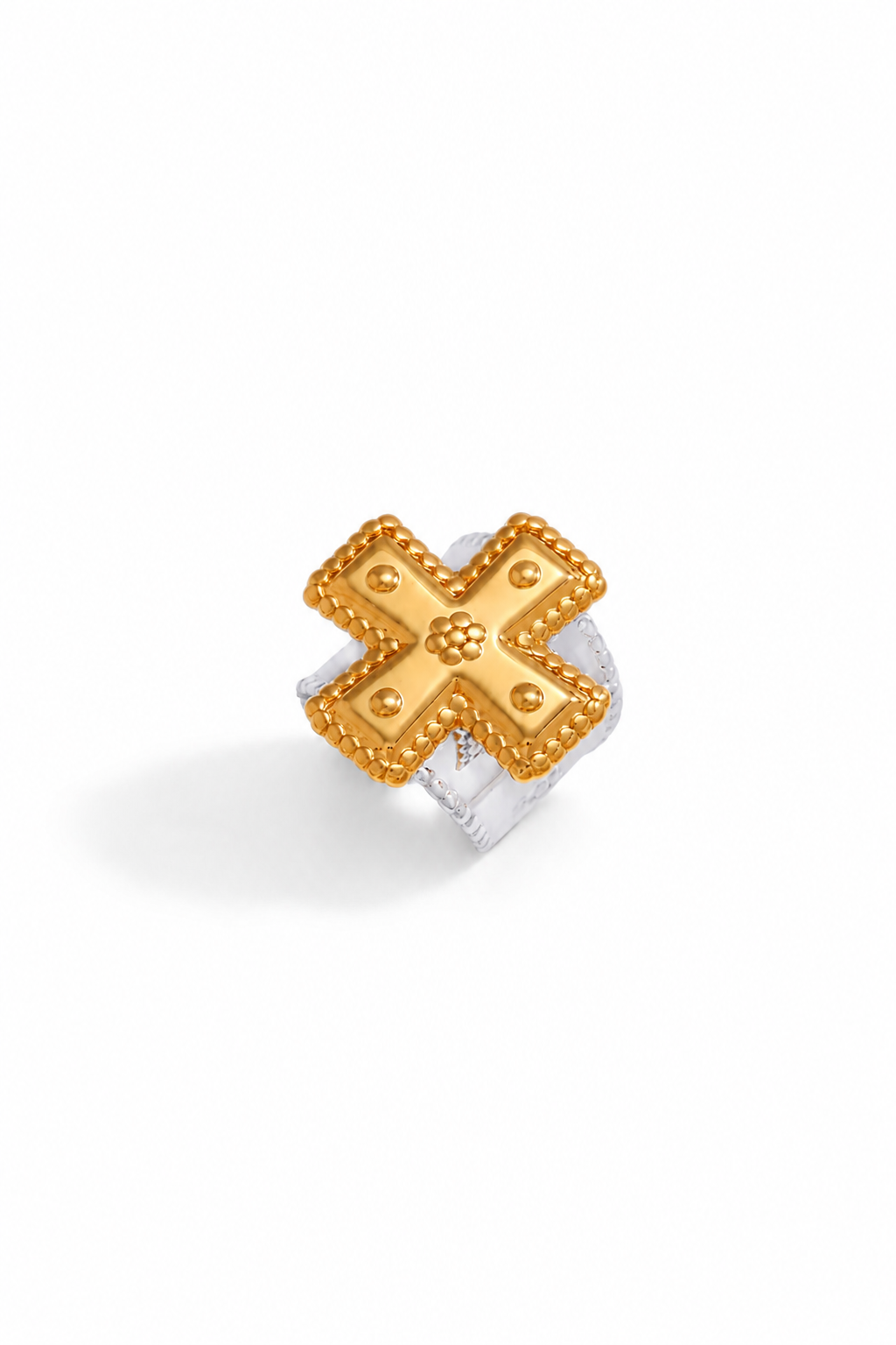 Dual Tone Cross Ring