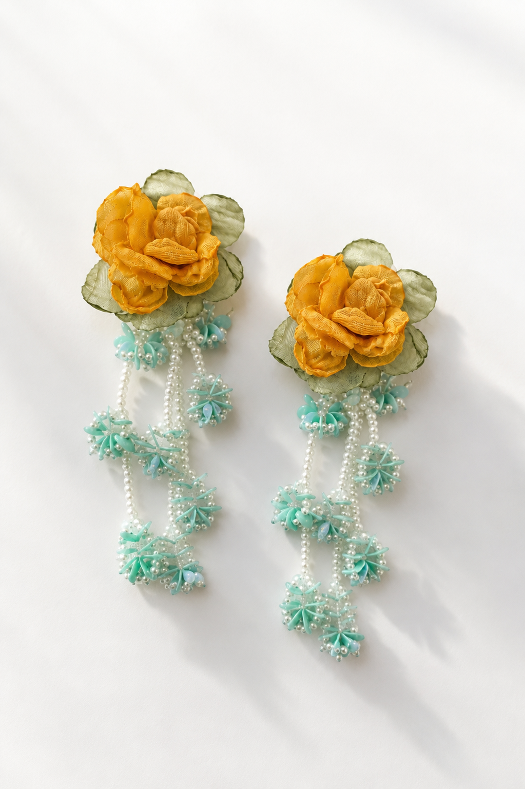 Marigold Bloom Holiday Earrings