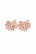 Blush Pearl Bloom Holiday Earrings