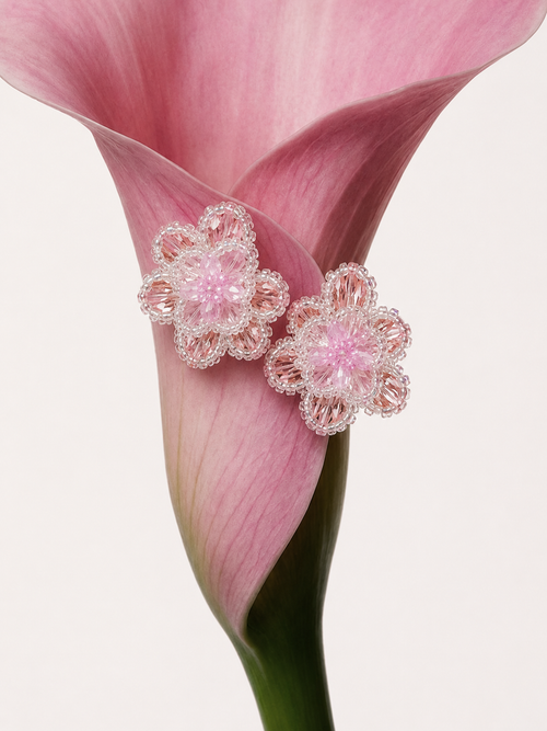 Blush Bloom Studs