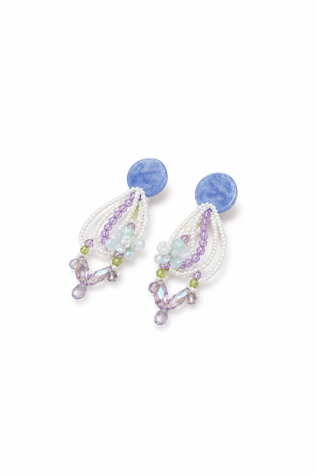 Pastel Dewdrop Floral Earrings