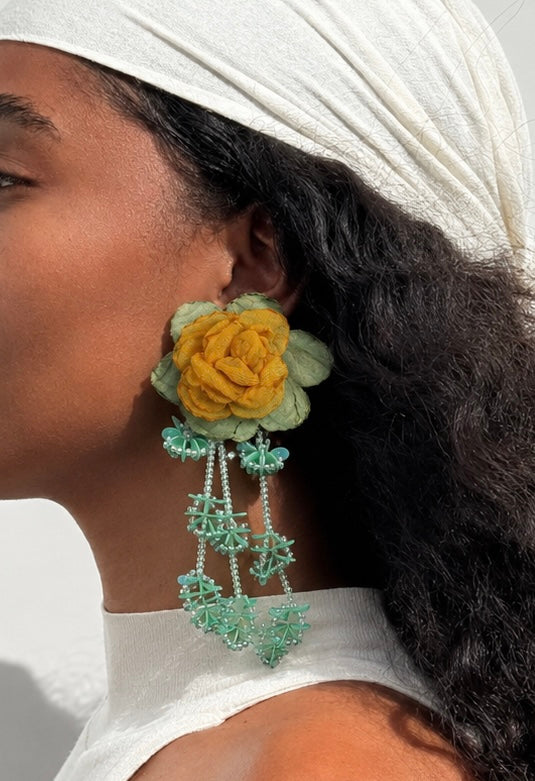 Golden Meadow Bloom Earrings