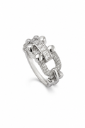 Silver Link Ring