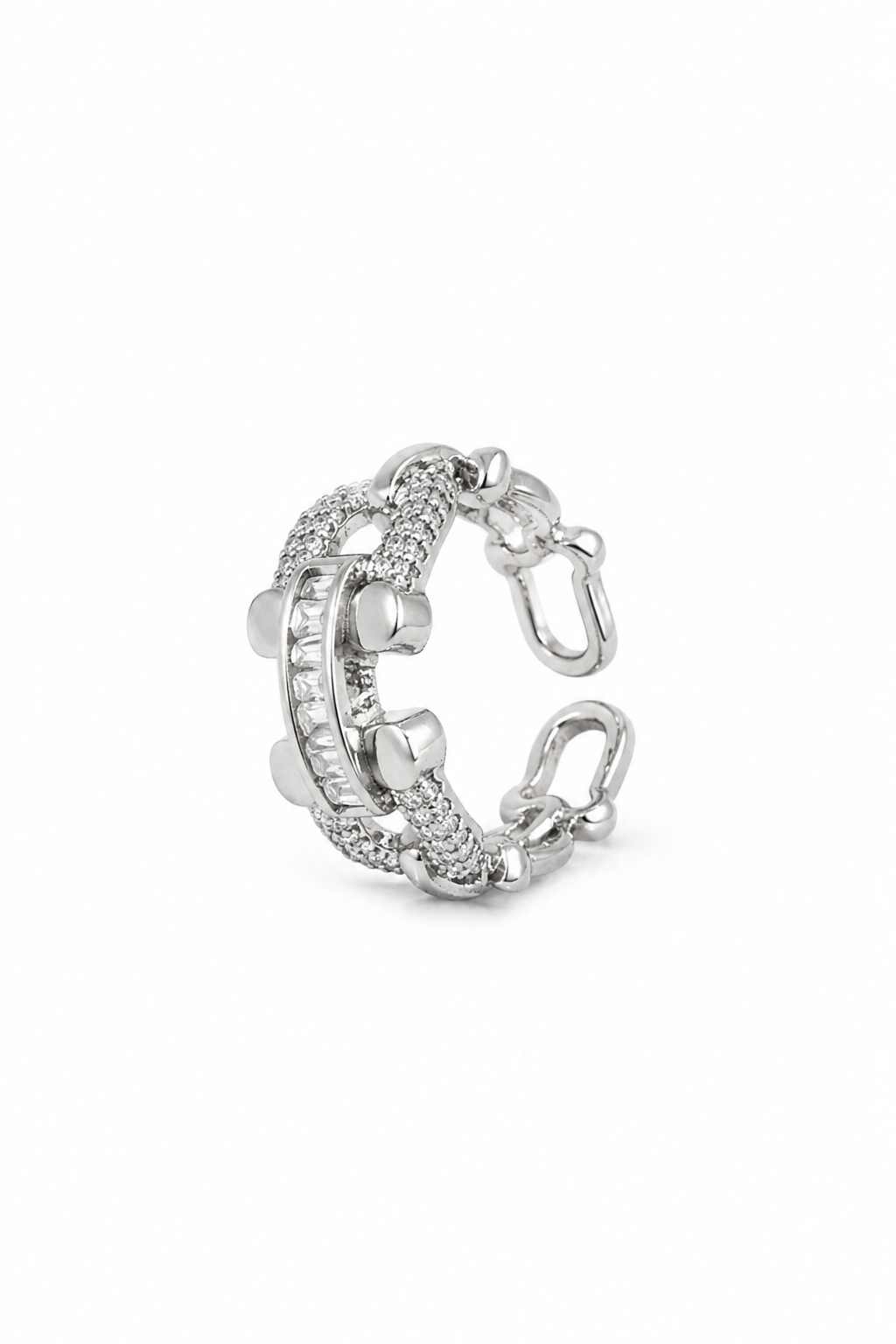 Silver Link Ring