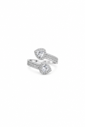 Silver Twin Spark Ring