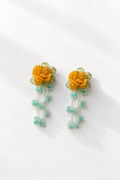 Marigold Bloom Holiday Earrings