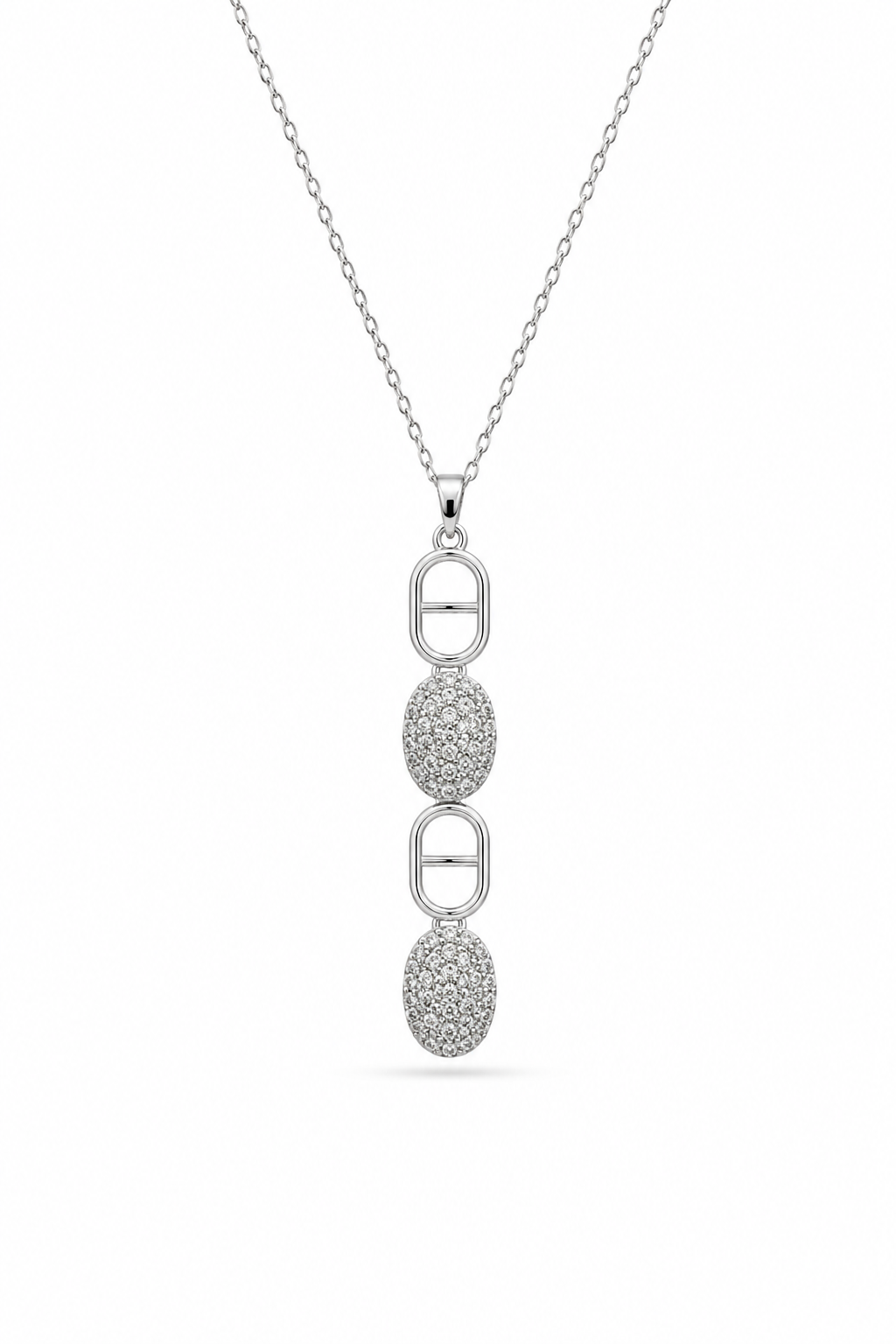 Geo drop necklace