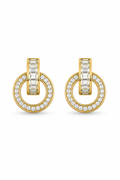 Double shot hoop earring