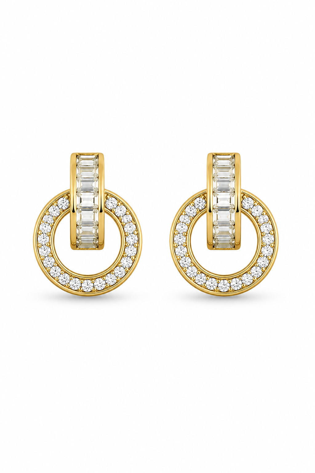 Double shot hoop earring