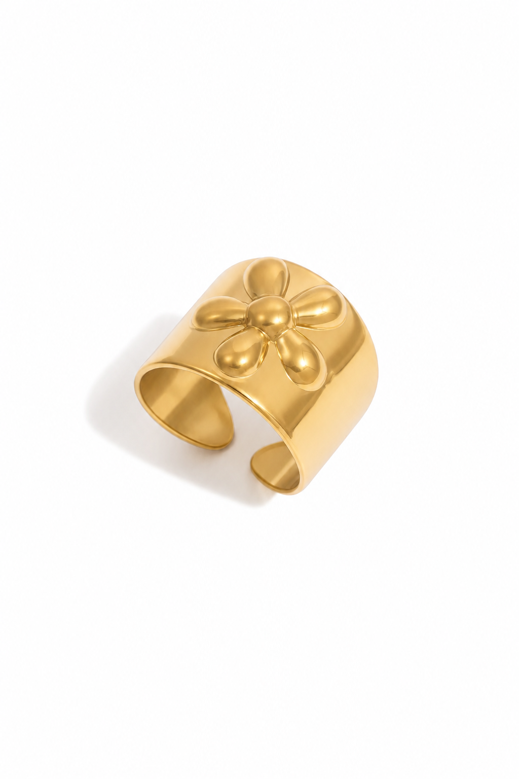 Solara Bloom Gold Statement Ring