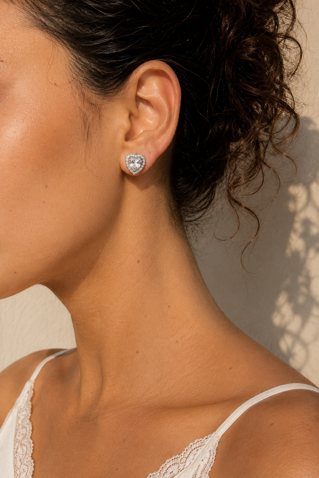 Amour Heart Studs