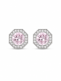 Baby pink sliver studs