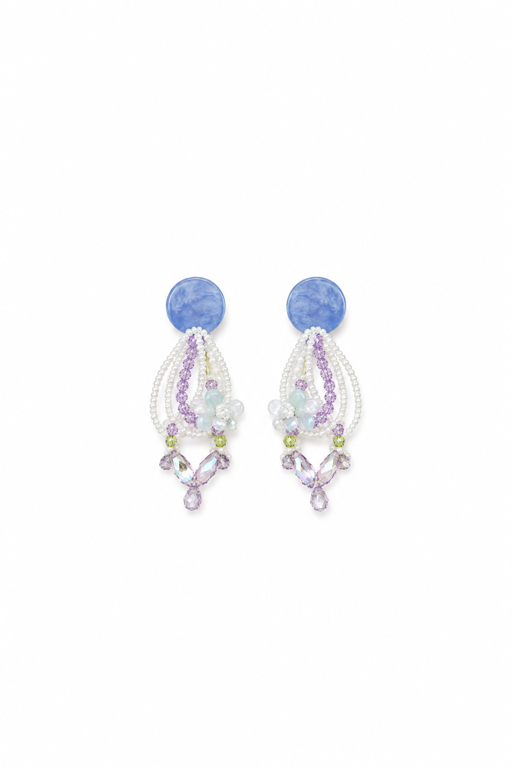Pastel Dewdrop Floral Earrings