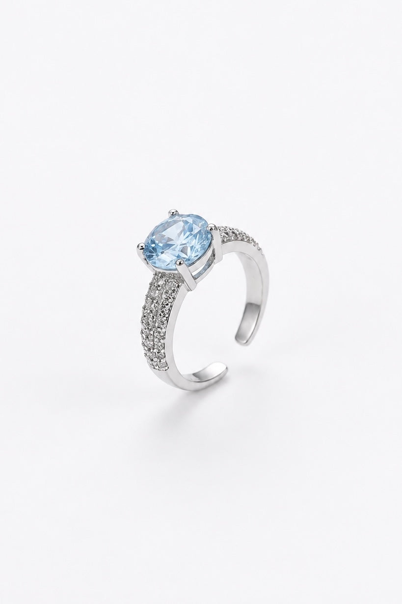 Baby blue Myra ring