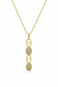 Geo drop necklace