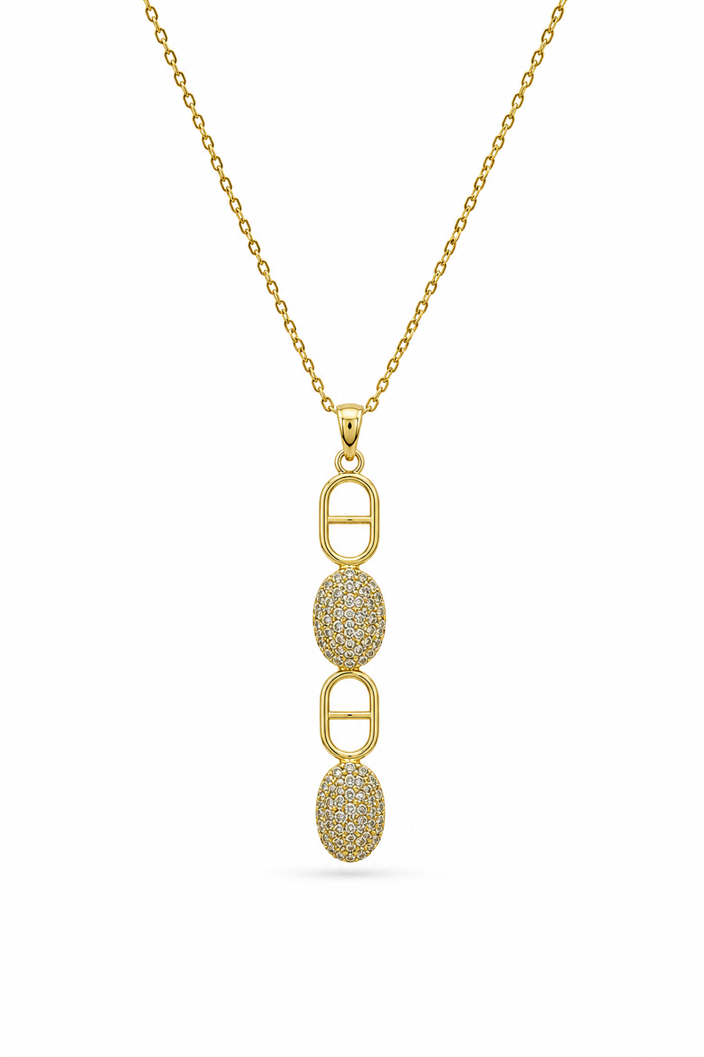 Geo drop necklace