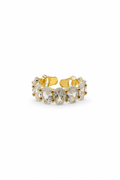 Crystal stud ring