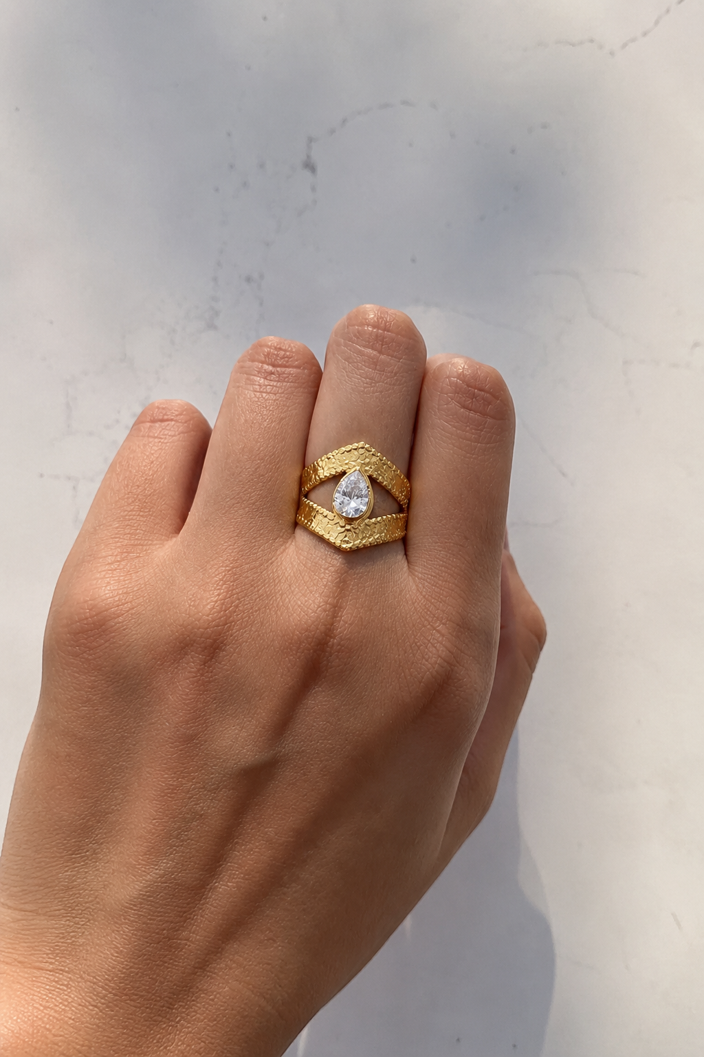 Luna Drop Ring