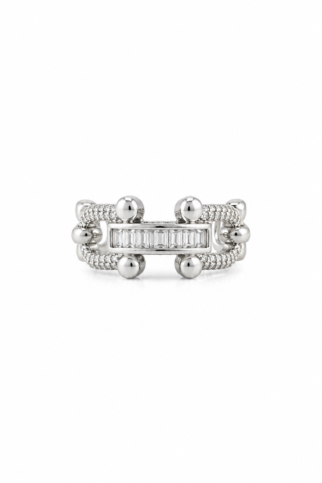 Silver Link Ring