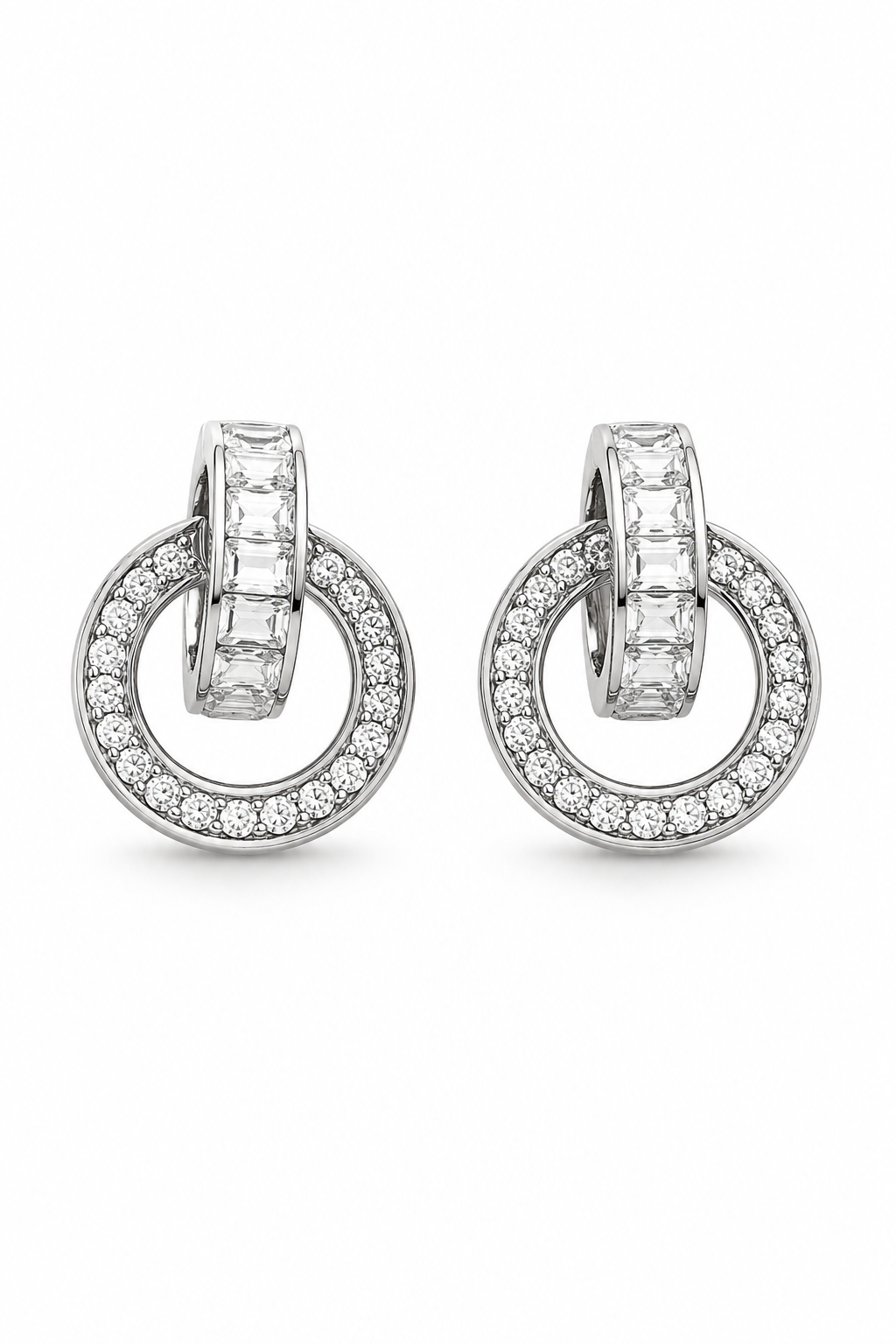 Double shot hoop earring