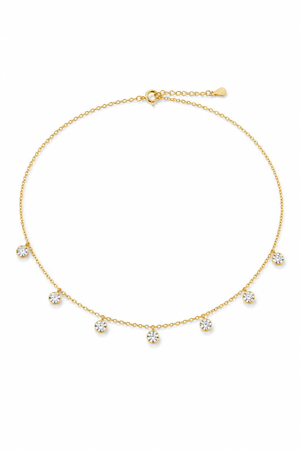 Celeste Dainty Full Moon Choker