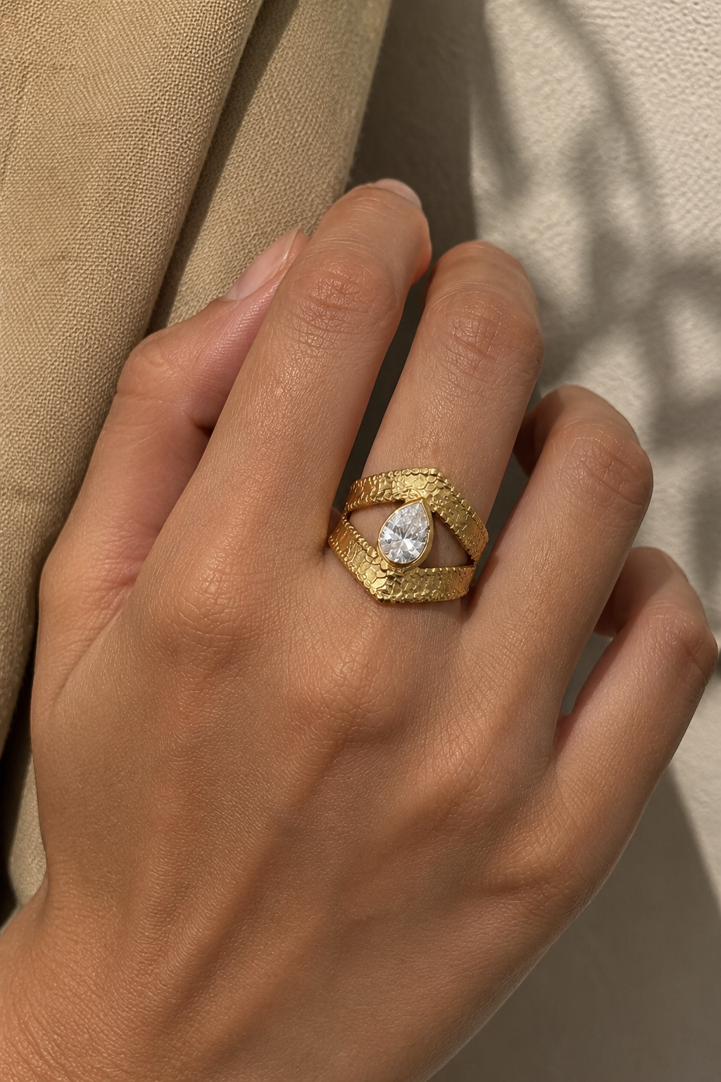 Luna Drop Ring