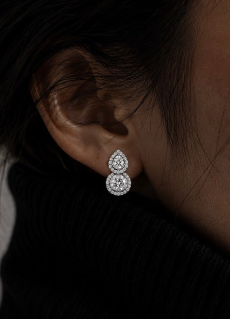 Celeste Crystal Stud Earrings | Lara