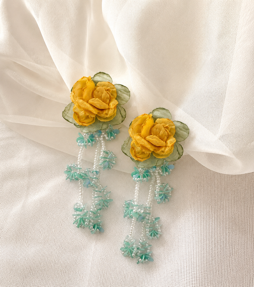 Golden Meadow Bloom Earrings