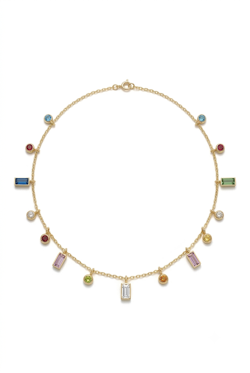 Prism Charm stone Necklace